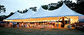 Tent rentals for outdoor weddings